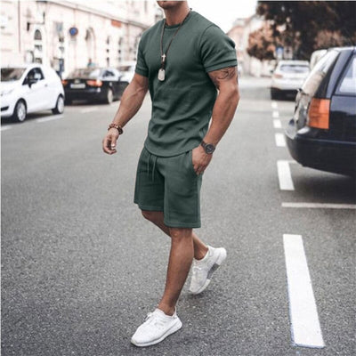Brayen | Bequemes Set aus kurzärmligem T-Shirt und Shorts