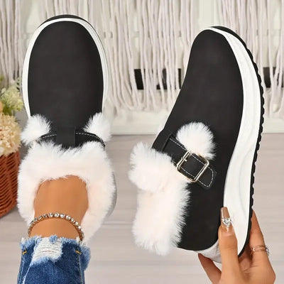 Damen Winter Boots mit Kunstfell