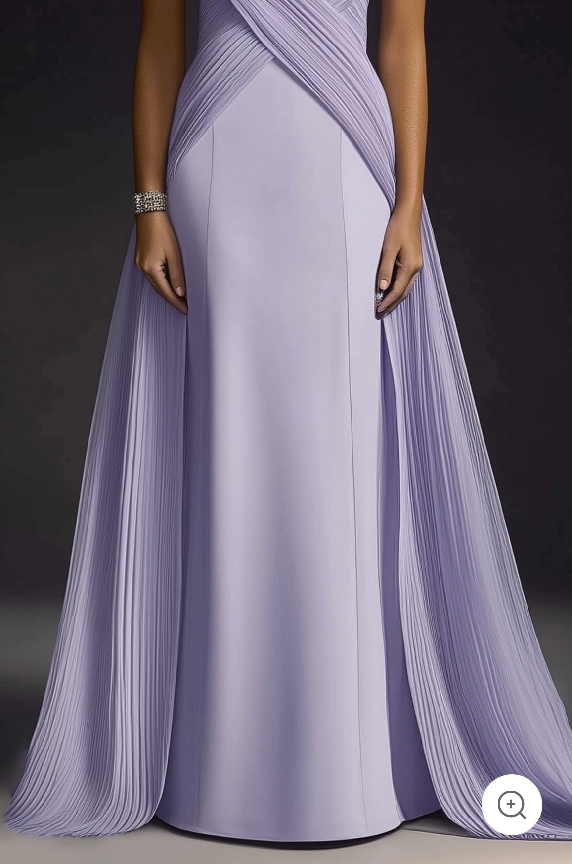 Eloré | Skulpturales Abendkleid in Lavendel