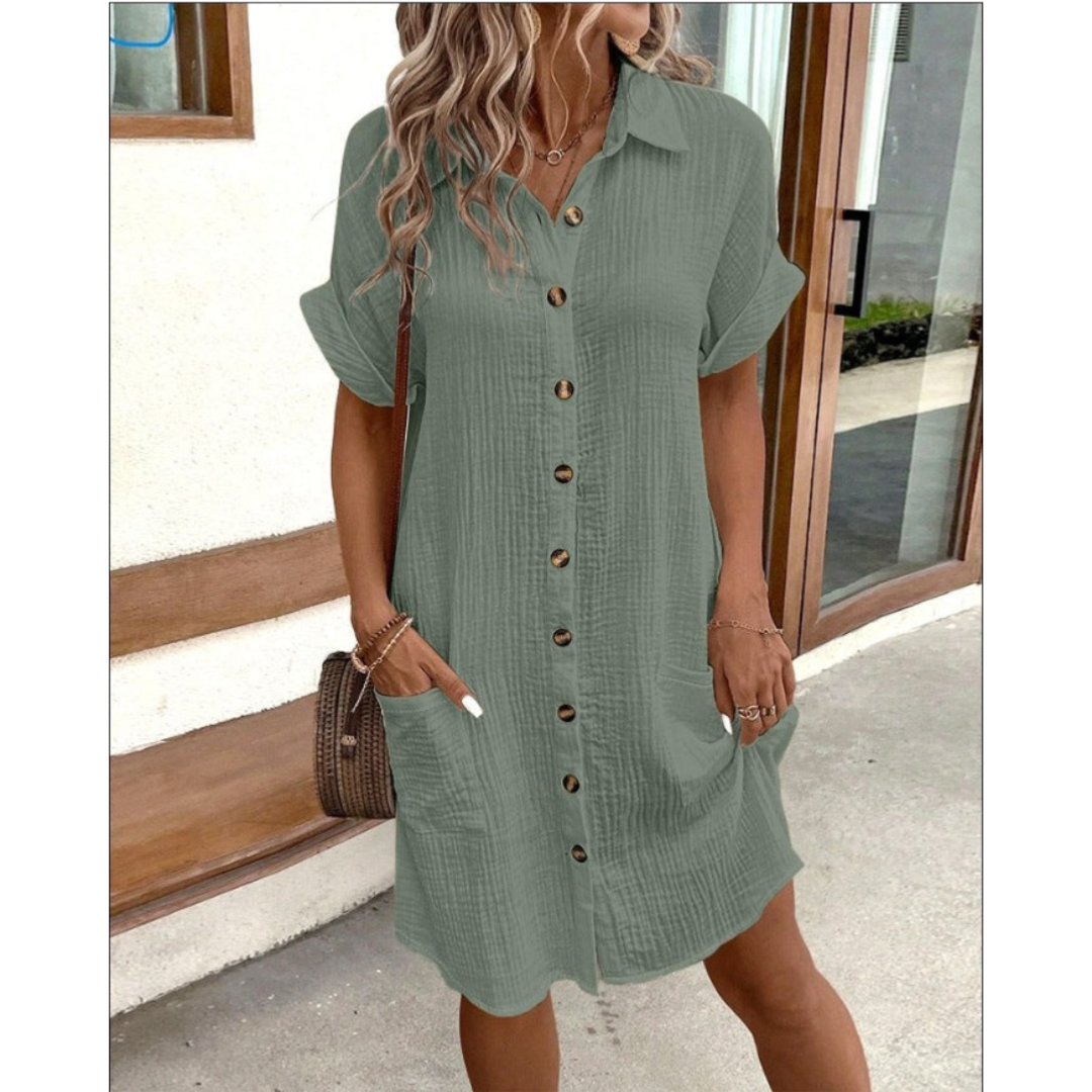 Tabea | Schickes Midikleid mit Kragen