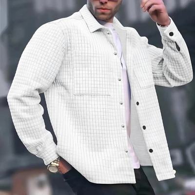 Veste en maille gaufrée pour homme