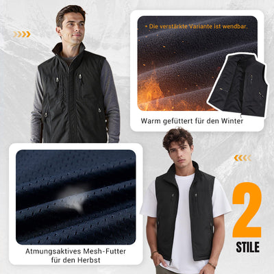 Men's Oversized Sleeveless Vest with Pockets