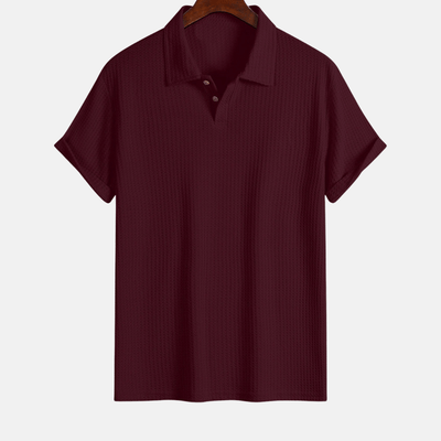 Polo en maille jacquard