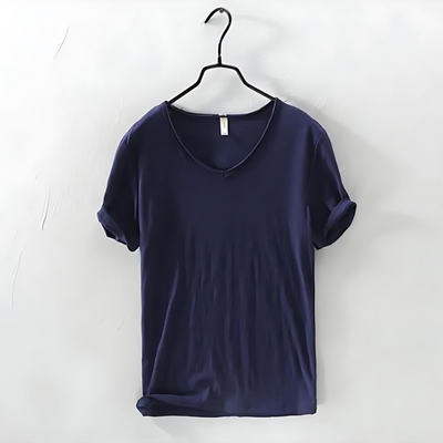 Klassisches Herren-T-Shirt mit V-Ausschnitt – Ewald
