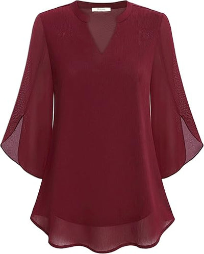 Petra – Chiffon-A-Linien-Bluse