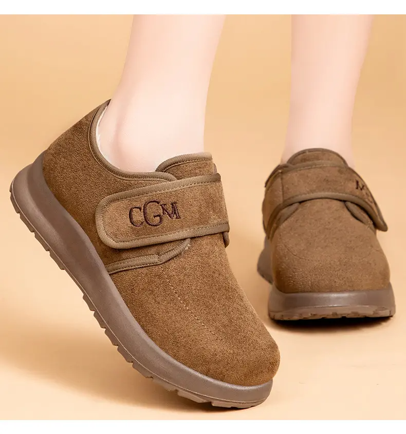 New, velvety, and thick winter snow boots with Velcro