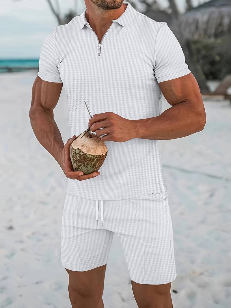 Alwin | Klassisches zweiteiliges Urlaubs-Outfit-Set