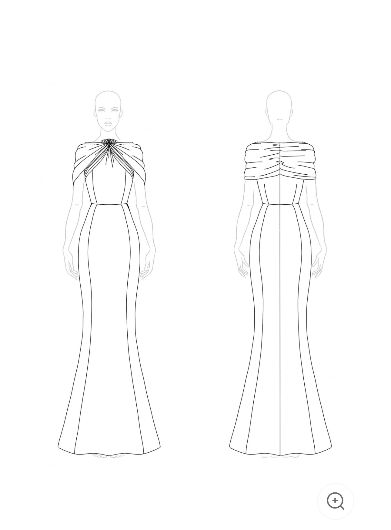 Cléa | Hellblaues Kleid mit schickem Ausschnitt und Schleifendetail