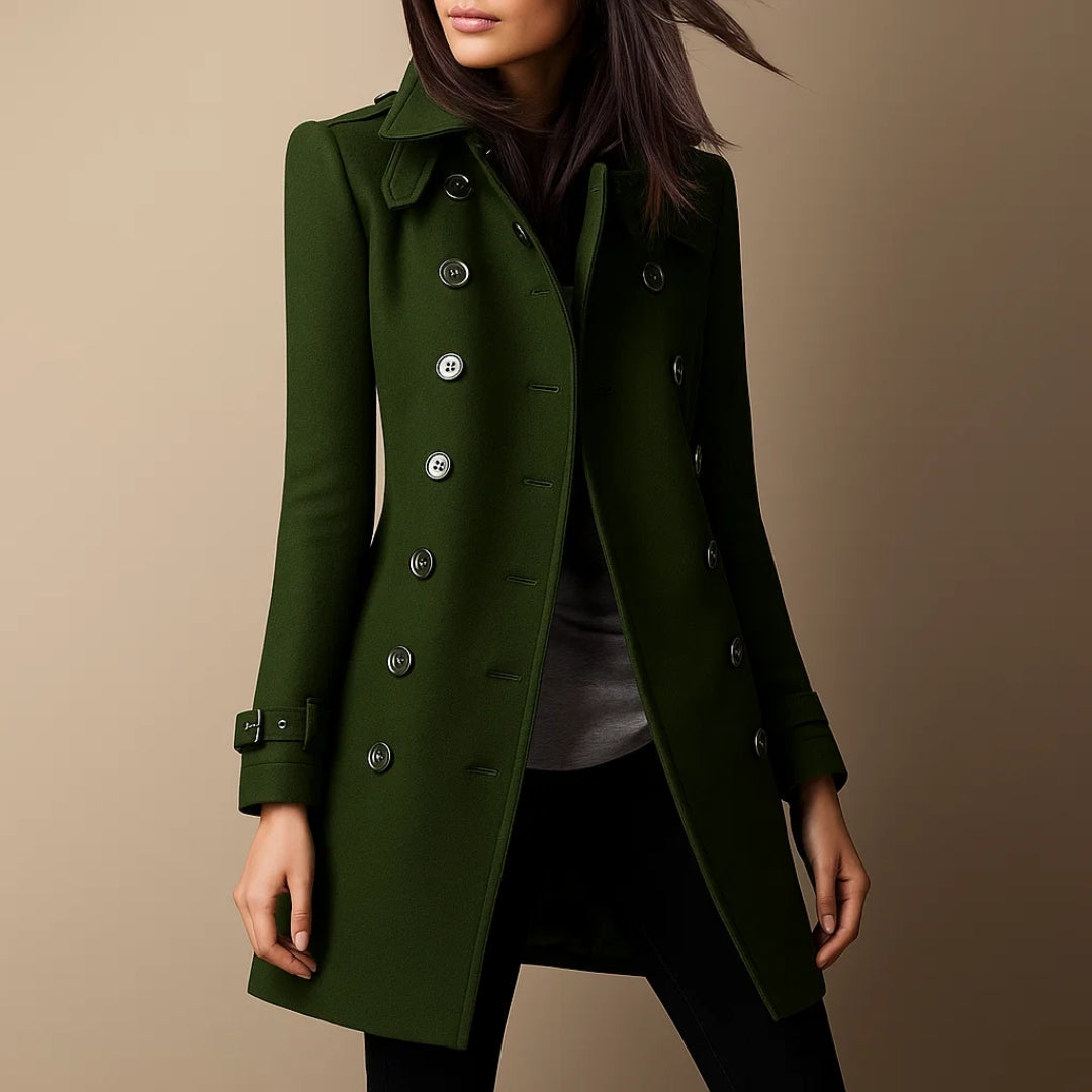 Klassischer Mantel mit doppelter Knopfreihe