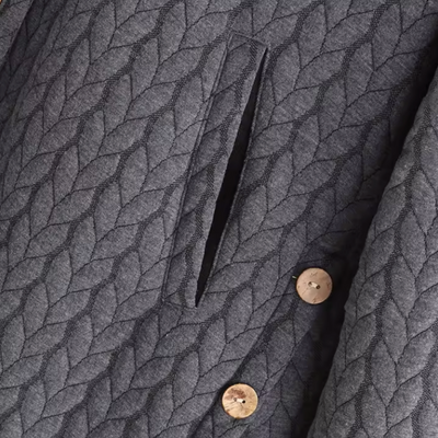 Josefin | Elegante Stepp-Kapuzenjacke mit Knöpfen