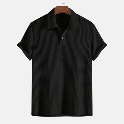 Polo en maille jacquard