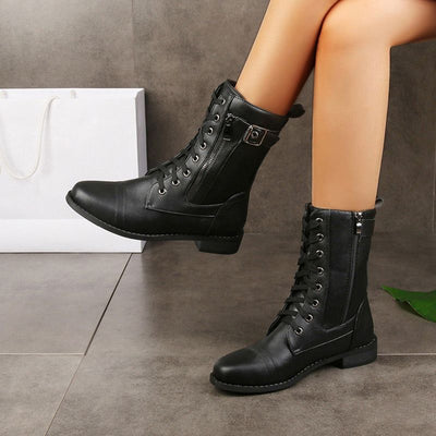 Marie | Damen Schnürstiefel aus Leder