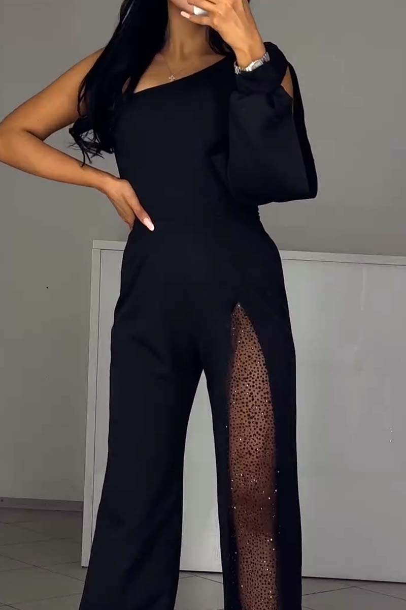 Jumpsuit mit schulterfreien Trägern für Damen