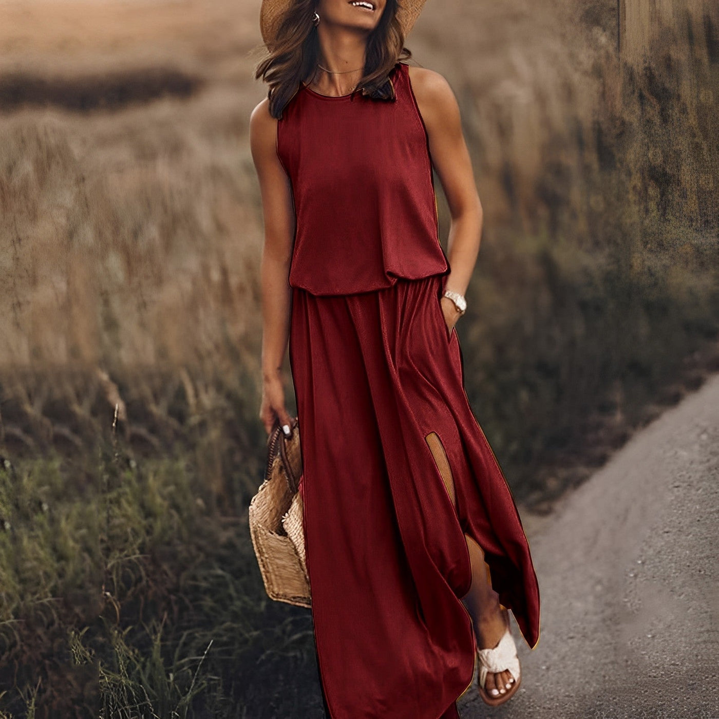 Gretchen | Fließendes, lässiges Maxikleid