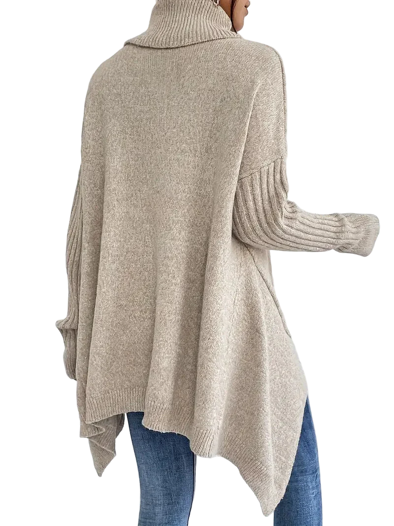 Cassie | Oversize-Strickpullover mit Rollkragen