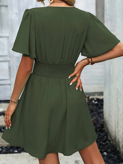 Christel | Elegantes V-Ausschnitt Minikleid