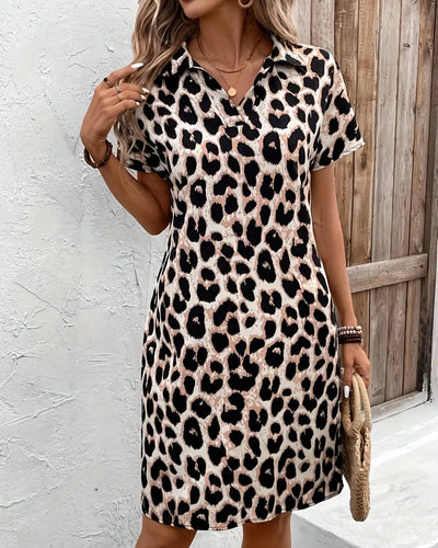 Mandy | Midi Leopard Dress