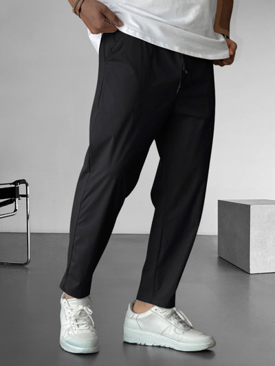 Essential Tapered Drawstring Trousers