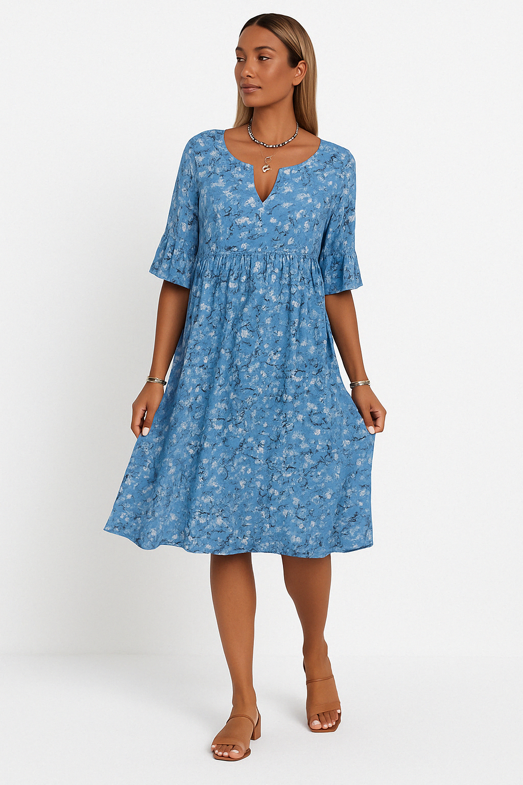 Jelinde | Floral Whisper Midikleid