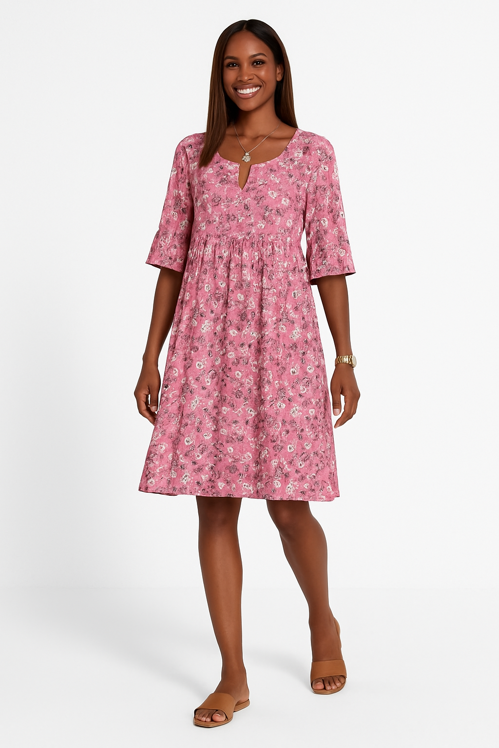 Jelinde | Floral Whisper Midikleid