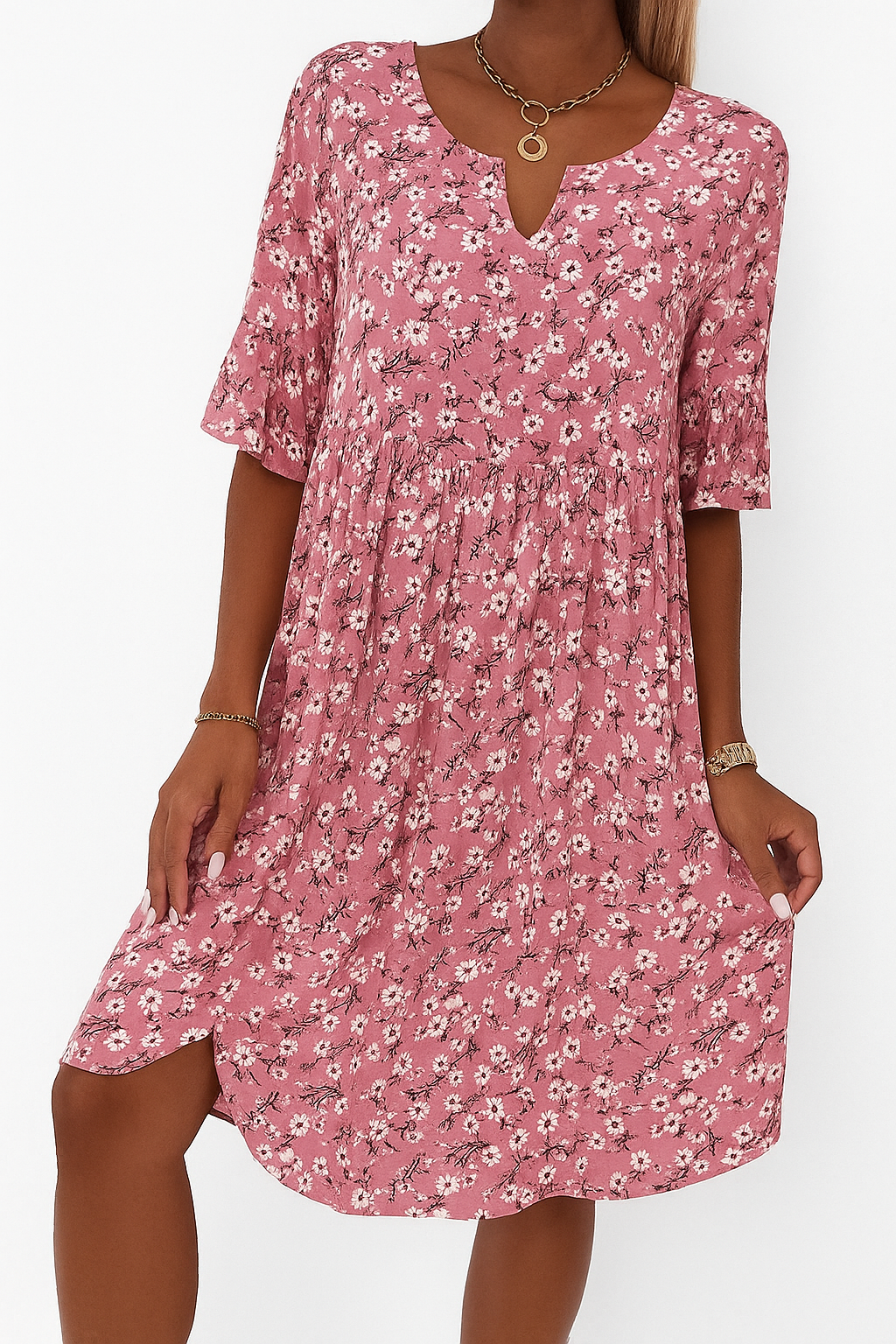 Jelinde | Floral Whisper Midikleid