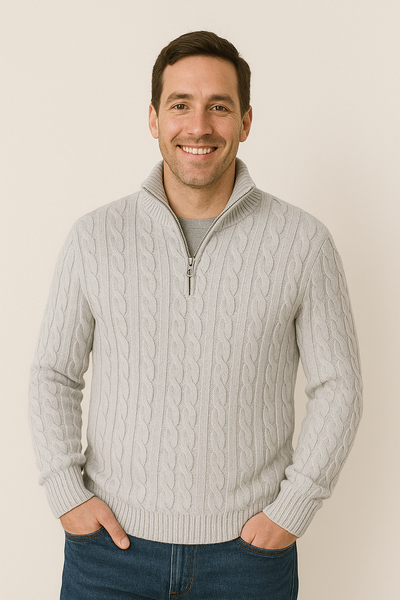 Anton | Grob gemusterter Strickpullover