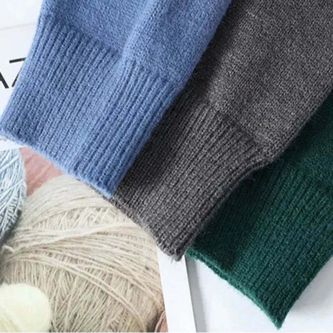 Dave | Patchwork-Pullover mit Rundhalsausschnitt