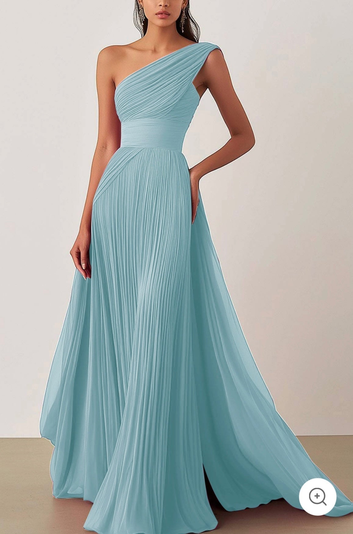 Ariella | One-Shoulder-Plissee-Abendkleid