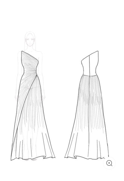 Celestia | Schulterfreies Abendkleid