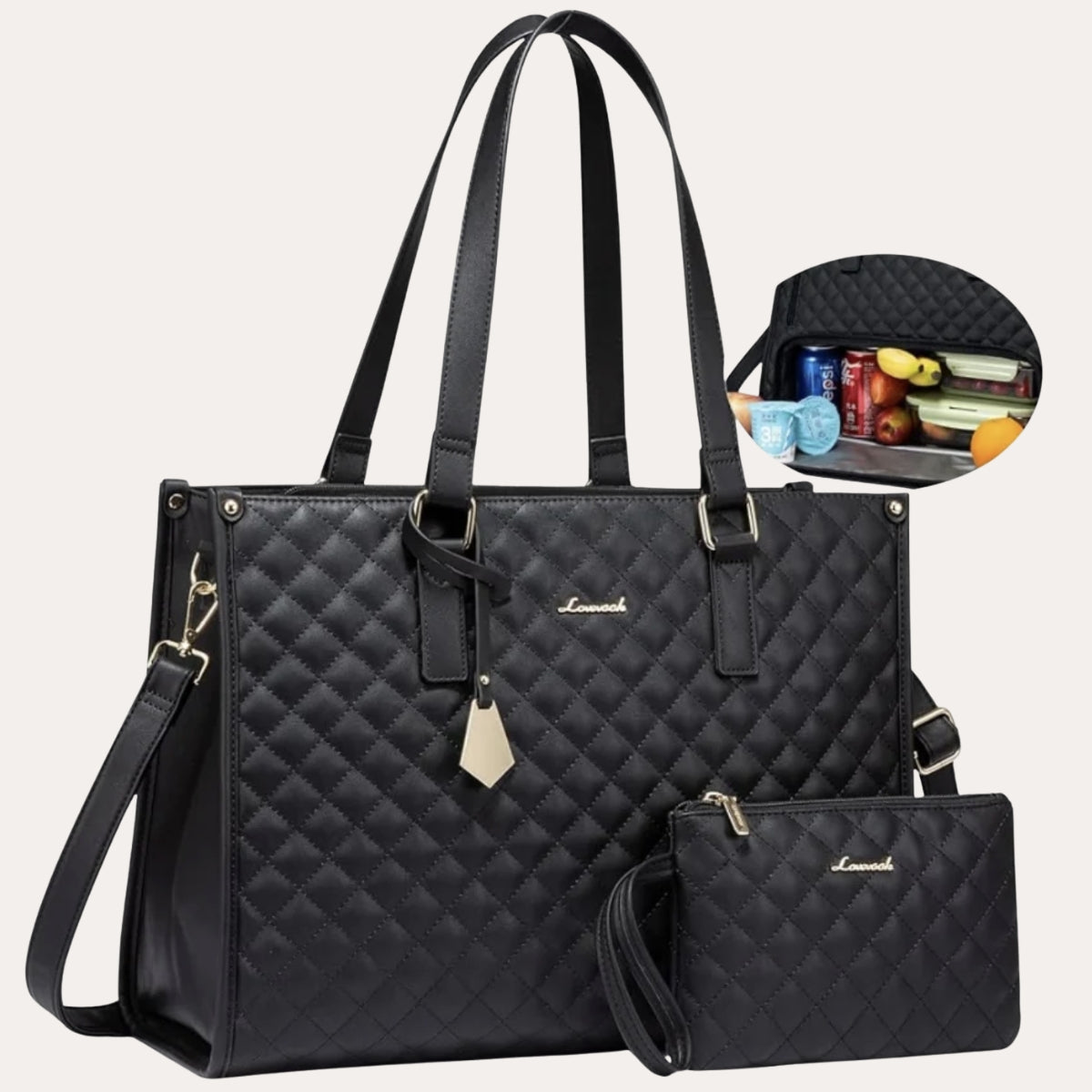 Elegante Multifunktionstasche mit Isolierfach