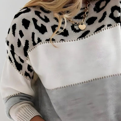 Melody | Lässiger Pullover mit Leopardenmuster