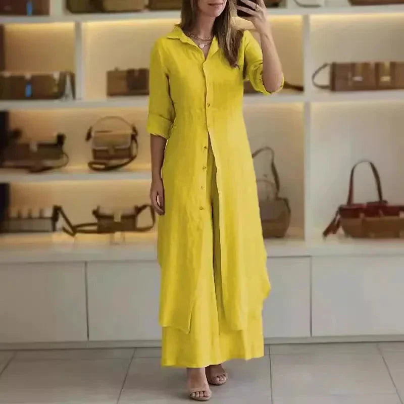 Leichtes Hemdblusenkleid mit Knopfleiste