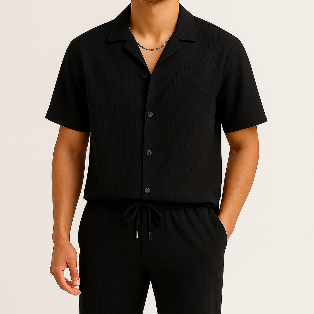 Ensemble en lin décontracté Cavari