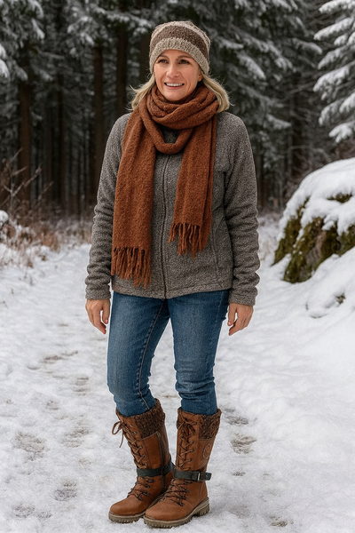 Wasserdichte kniehohe Schneestiefel