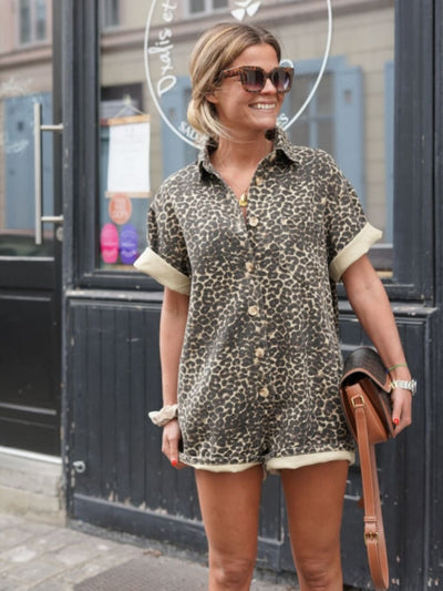 Sienna | Schicker Strampler mit Gepardenmuster