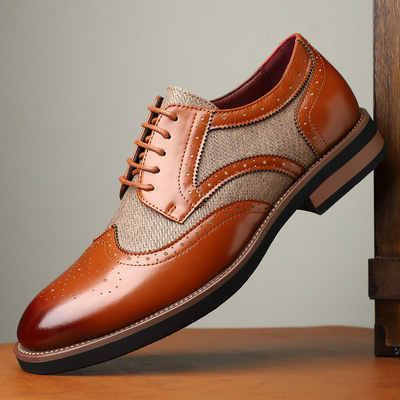 Herren Business-Schuhe im Brogue-Stil