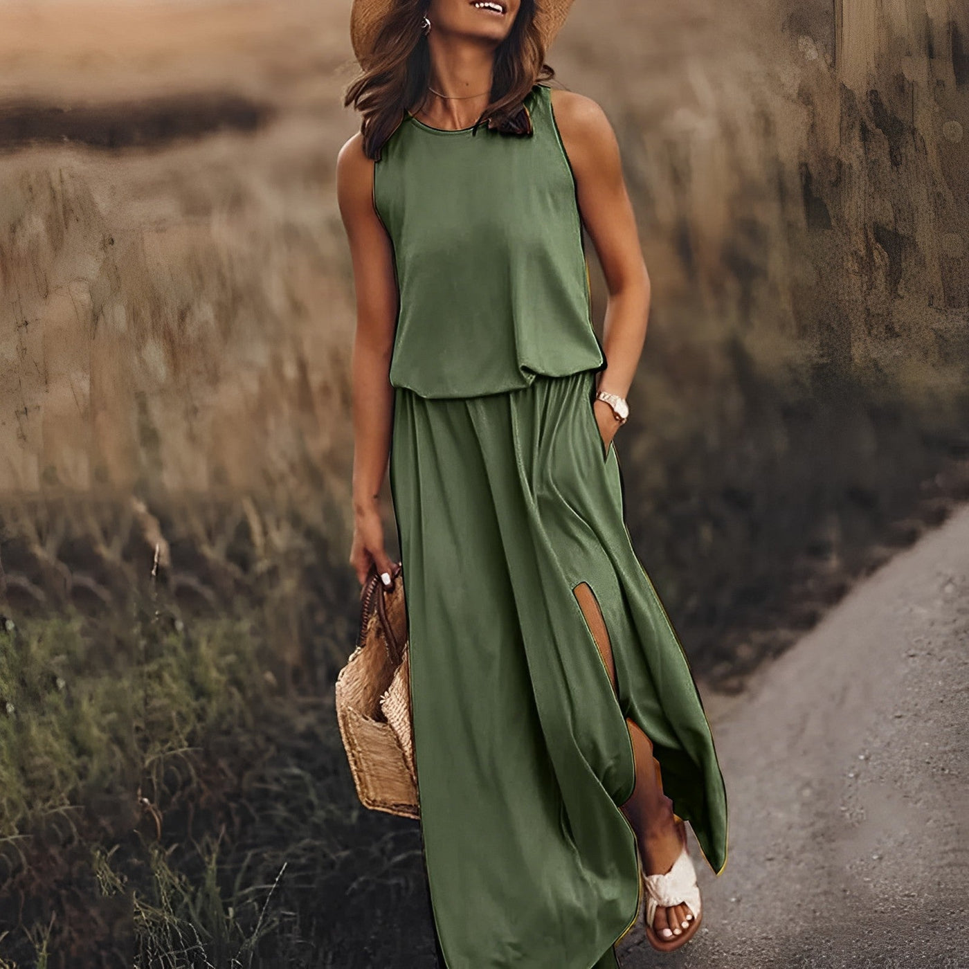 Gretchen | Fließendes, lässiges Maxikleid