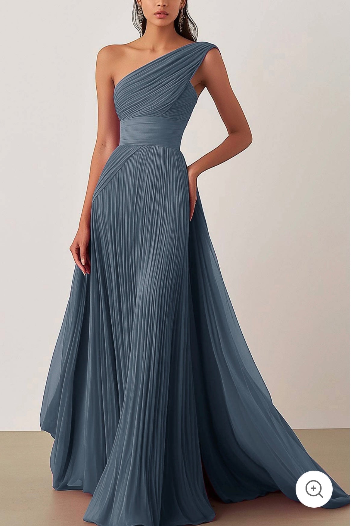 Ariella | One-Shoulder-Plissee-Abendkleid