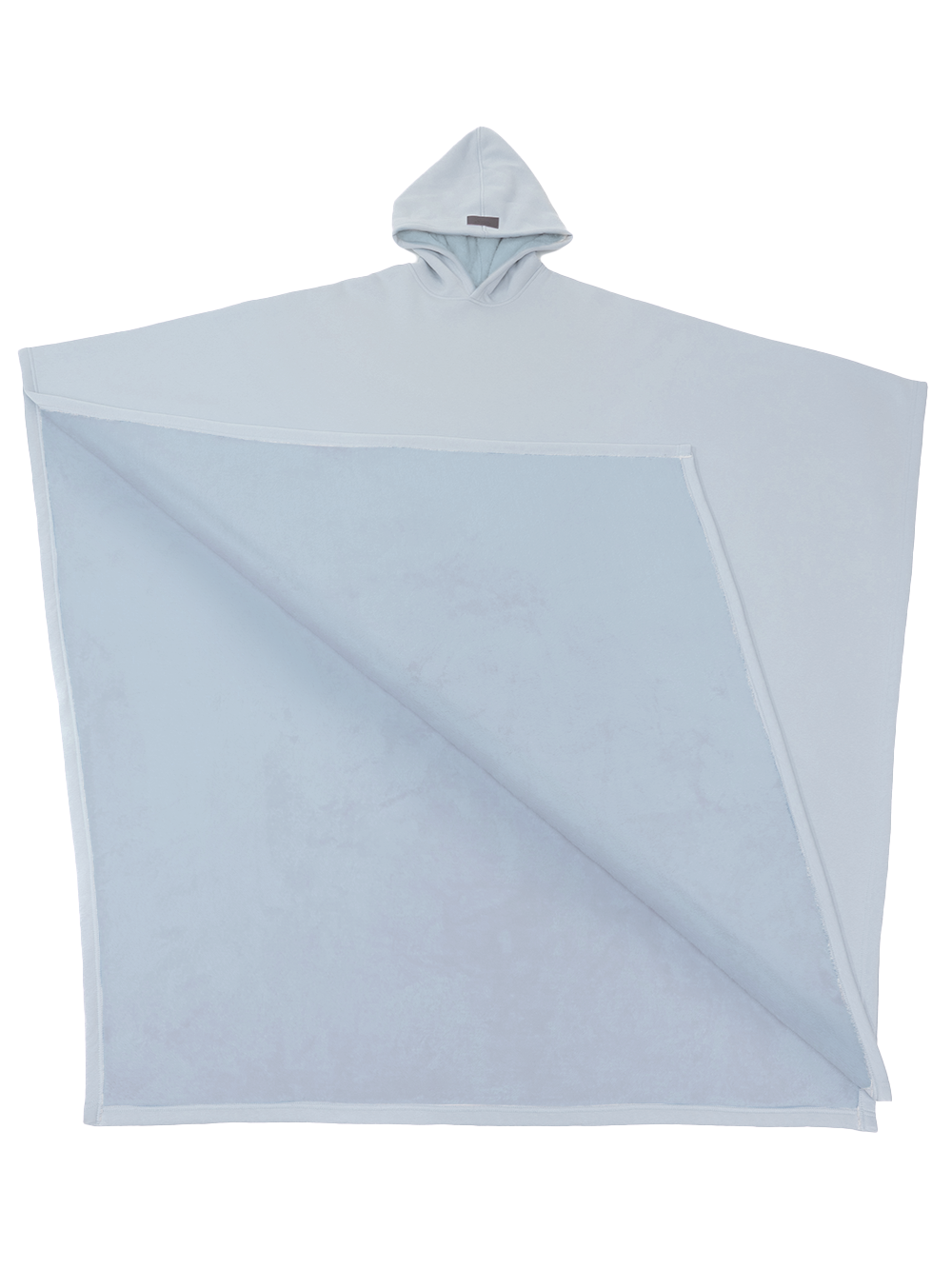 Fleece-Poncho mit Kapuze