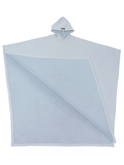 Fleece-Poncho mit Kapuze