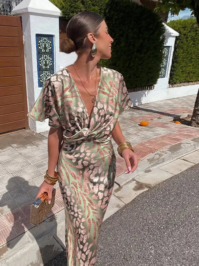 Thea | Fließendes Maxikleid