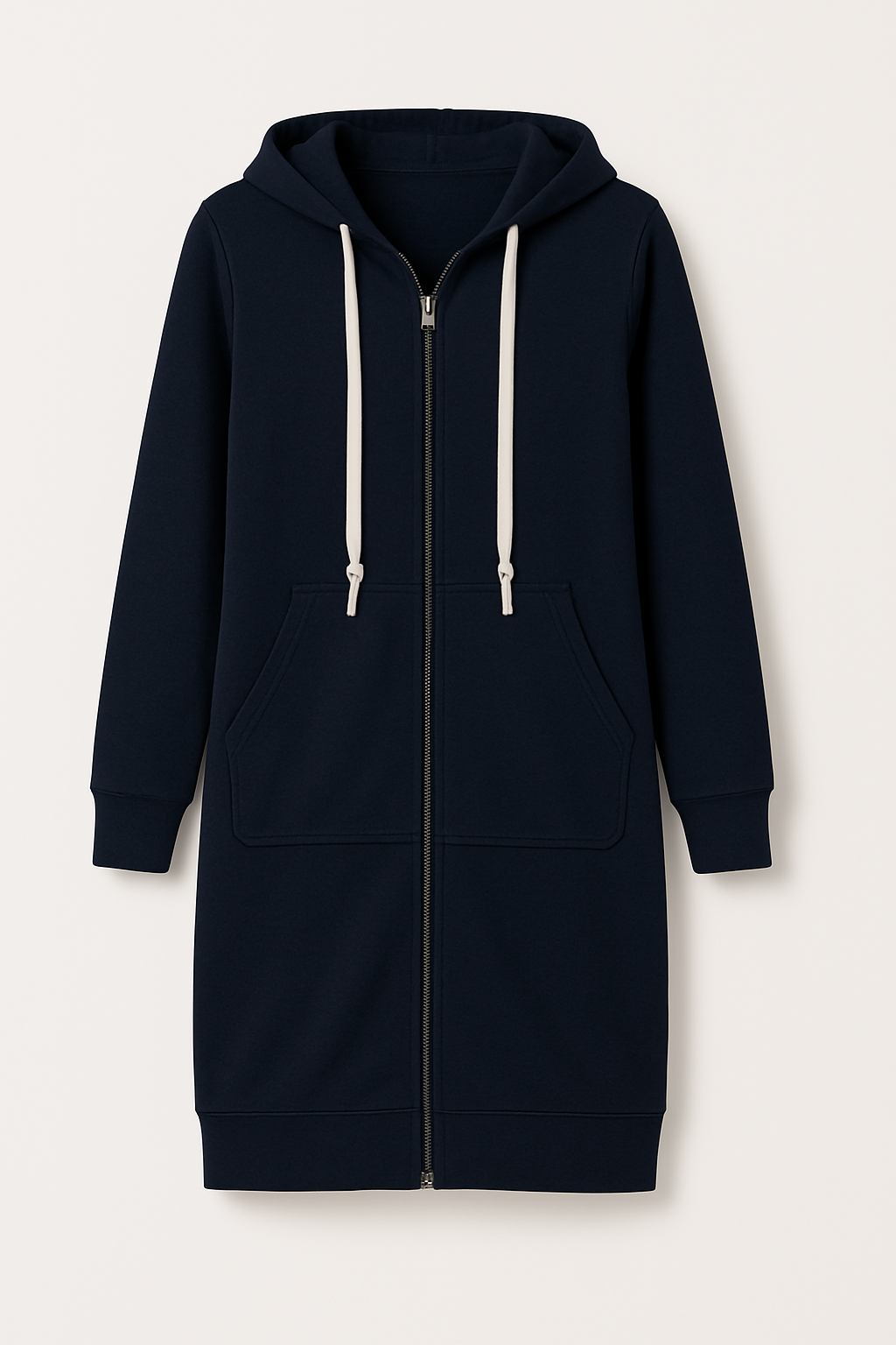 Beltrada | Stylischer knielanger Hoodie