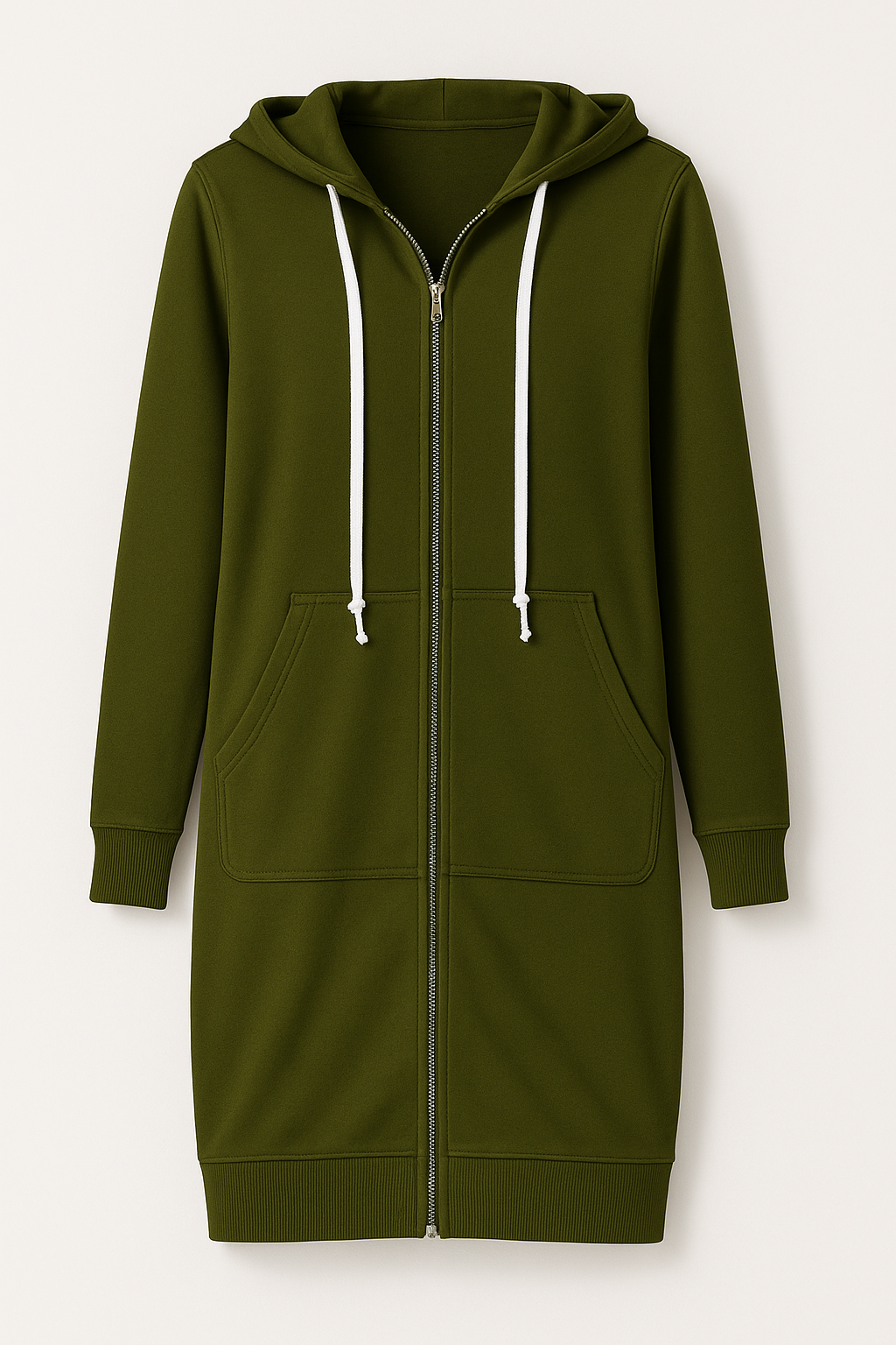 Beltrada | Stylischer knielanger Hoodie