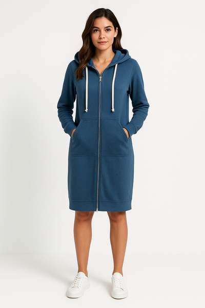 Beltrada | Stylischer knielanger Hoodie