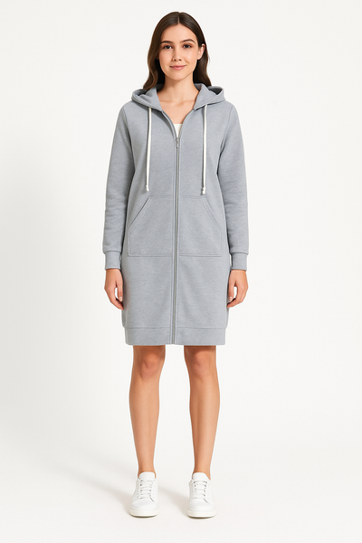 Beltrada | Stylischer knielanger Hoodie