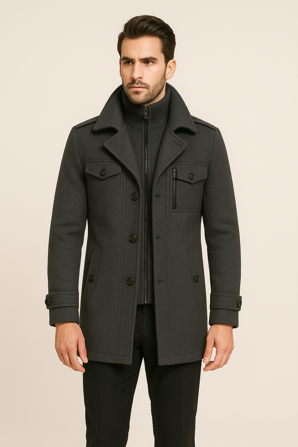 Auberon | Raffinierte Zweilagenjacke