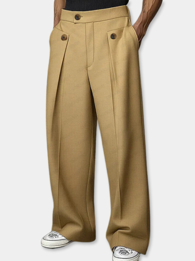 DUCHÊNE BORDEAUX | DRESS PANTS WITH PLEATS