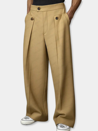 DUCHÊNE BORDEAUX | DRESS PANTS WITH PLEATS