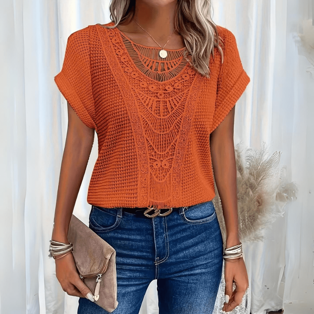 Estelle – Elegante Bluse im Ibiza-Stil