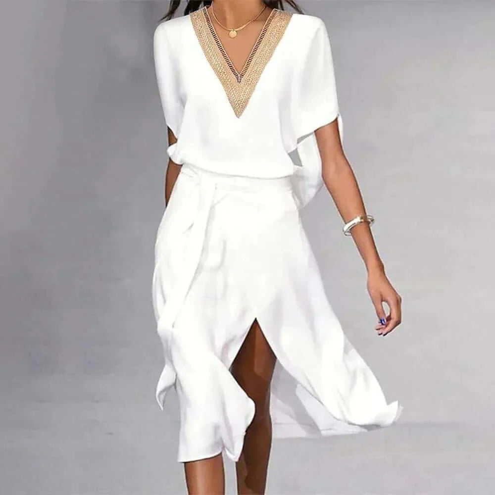 Stilvolles weißes Kleid
